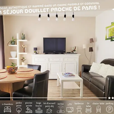 Unique Le Caijonet Proche De Disneyland, Aeroport Cdg, Paris Holiday home *